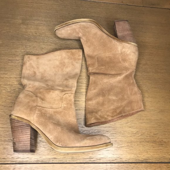 Lucky Brand Shoes - Lucky Brand Women's Emberleigh Brindle Suede Leather Heeled Boots ~ Size 7M